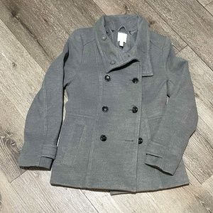Women's H&M grey Peacoat Size 4